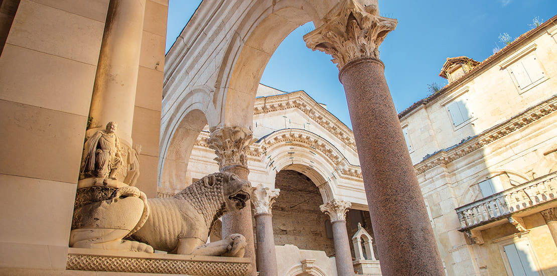 Architetcure of the Diocletian’s Palace in Split, Croatia